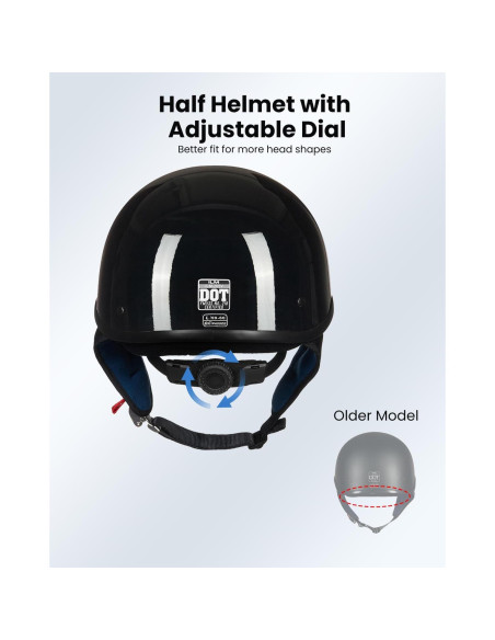Casco Motocicleta ILM-205V Negro Brillante XL Aprobado DOT Casco Motocicleta ILM-205V Negro Brillante XL Aprobado DOT