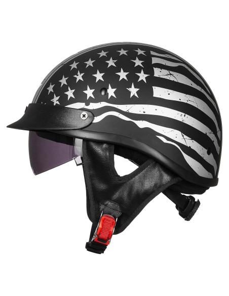 Casco Motocicleta ILM 205V Grande Bandera Patriótica Casco Motocicleta ILM 205V Grande Bandera Patriótica