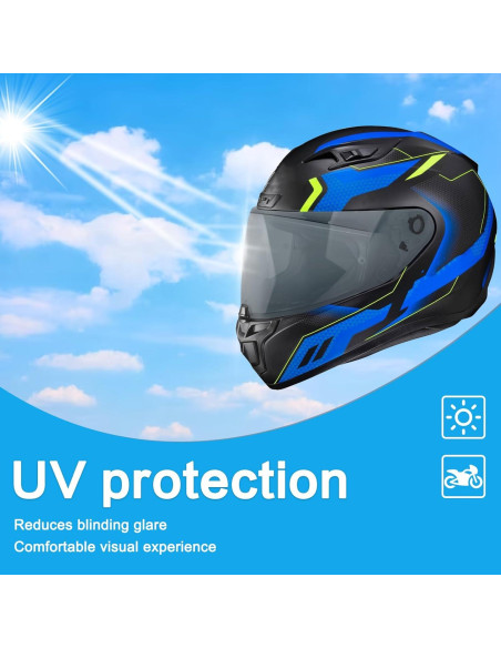 Visera de Casco RIDLOG HJ-31 Tinte UV para Motocicleta Visera de Casco RIDLOG HJ-31 Tinte UV para Motocicleta
