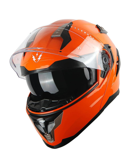 Casco Modular 1Storm HJA119 para Motocicleta Naranja Casco Modular 1Storm HJA119 para Motocicleta Naranja