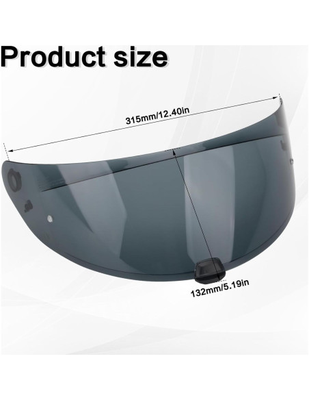 Visera de Casco RIDLOG HJ-31 Tinte UV para Motocicleta Visera de Casco RIDLOG HJ-31 Tinte UV para Motocicleta