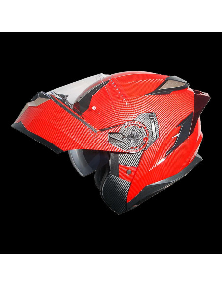 Casco Modular 1Storm HJA119 XL Fibra Carbono Doble Lente Casco Modular 1Storm HJA119 XL Fibra Carbono Doble Lente