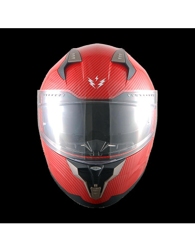 Casco Modular 1Storm HJA119 XL Fibra Carbono Doble Lente