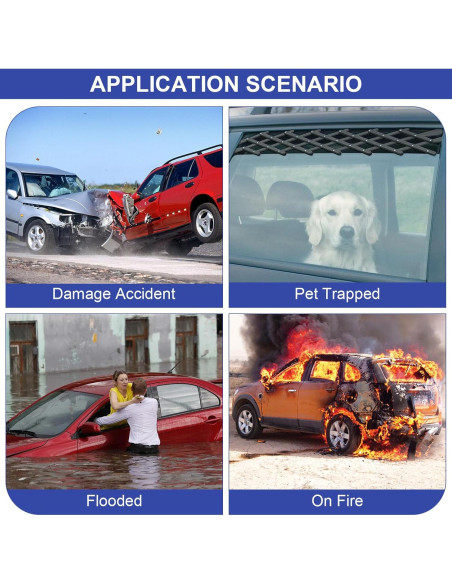 Herramienta de Emergencia PIFOOG 3-en-1 para Auto - 16 Pcs Herramienta de Emergencia PIFOOG 3-en-1 para Auto - 16 Pcs