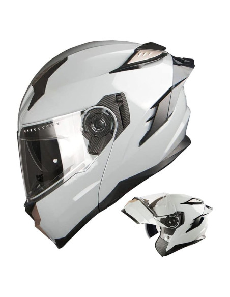 Casco Modular 1Storm HJA119 para Motocicleta Gris Cemento Casco Modular 1Storm HJA119 para Motocicleta Gris Cemento