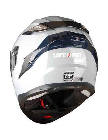 Casco Modular 1Storm HJA119 para Motocicleta Gris Cemento