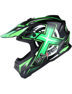 Casco de Motocross 1Storm HF801 Verde Sonic XXL 2