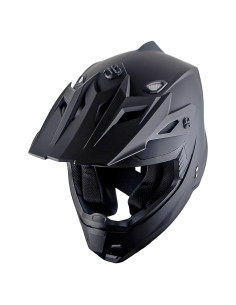 Casco de Motocross 1Storm HF801 Negro Mate S 53-54 CM