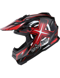 Casco de Motocross 1Storm HF801 Rojo Mediano DOT 2