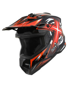 Casco Integral 1Storm HF801 Naranja XXL para Motocross