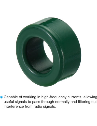 Núcleo Toroidal de Ferrita PATIKIL 20 Pcs 25x15x12 mm Verde