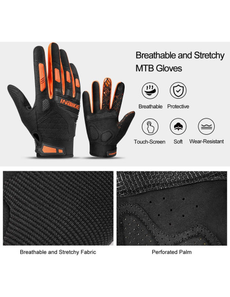 Guantes de Montaña INBIKE Táctiles con Protección de Nudillos Guantes de Montaña INBIKE Táctiles con Protección de Nudillos