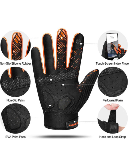 Guantes de Montaña INBIKE Táctiles con Protección de Nudillos Guantes de Montaña INBIKE Táctiles con Protección de Nudillos