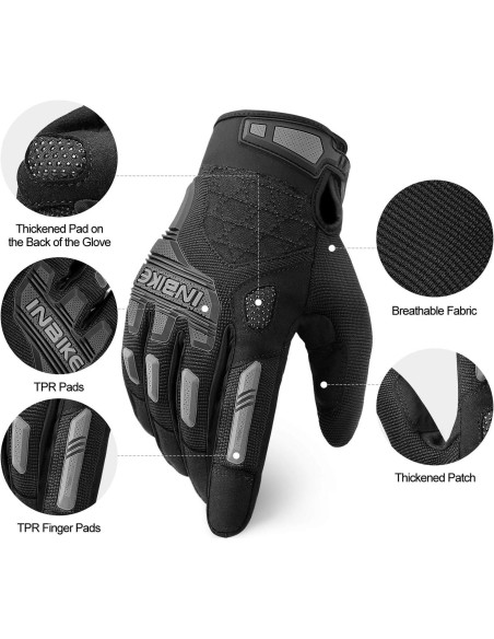 Guantes de Montaña INBIKE Táctiles con Protección TPR Guantes de Montaña INBIKE Táctiles con Protección TPR