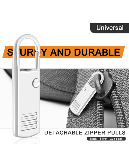 Paquete de 8 tiradores de cremallera metálicos CooBigo Paquete de 8 tiradores de cremallera metálicos CooBigo