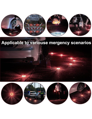 Flares LED de Emergencia DK-WINER 3pack Recargable IP65