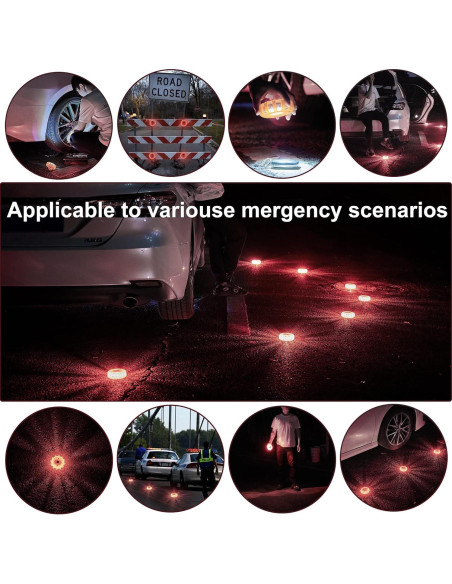 Flares LED de Emergencia DK-WINER 3pack Recargable IP65 Flares LED de Emergencia DK-WINER 3pack Recargable IP65