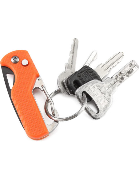 2 Cuchillos de Llavero Plegables YISIDA, Acero Inoxidable, 10.9 cm 2 Cuchillos de Llavero Plegables YISIDA, Acero Inoxidable, 10.9 cm