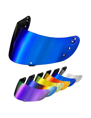 Visera PSLER Ic-04 para Casco Icon Airflite Azul