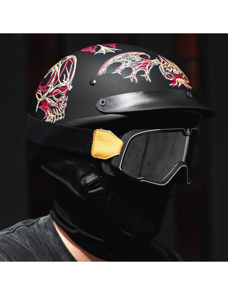 Casco Abierto ILM 210V para Motocicleta Telaraña XL Casco Abierto ILM 210V para Motocicleta Telaraña XL