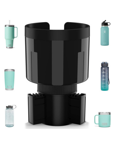 Adaptador Soporte para Tazas de Coche TYKOR Universal Negro
