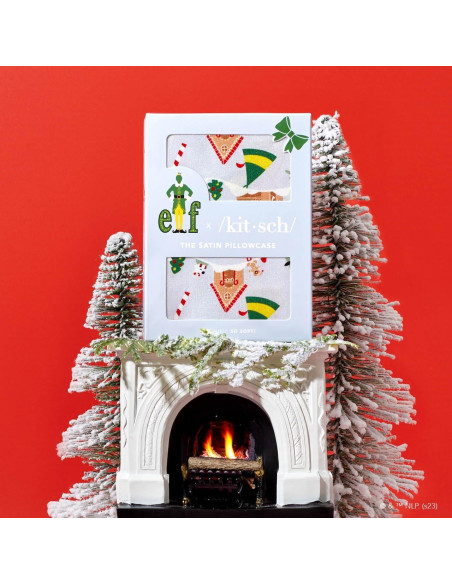 Funda de Almohada Kitsch Satén Reina Navidad Periwinkle Funda de Almohada Kitsch Satén Reina Navidad Periwinkle