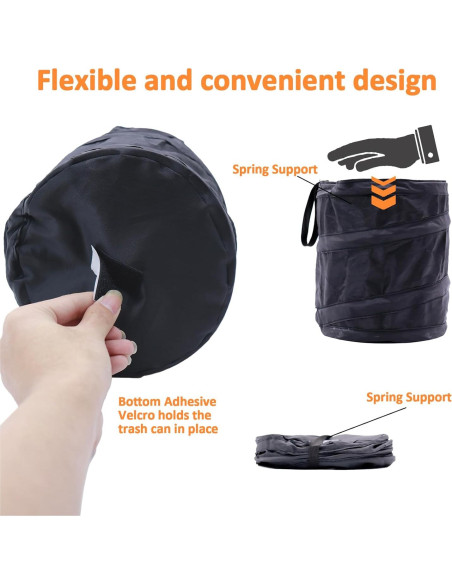 Basurero Plegable para Coche Coldpa, 6.35x12.7cm, Multifuncional Basurero Plegable para Coche Coldpa, 6.35x12.7cm, Multifuncional