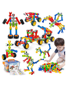 Juguetes de Construcción STEM Qirptey 125 Pcs para Niños 3-8 Años