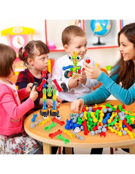 Juguetes de Construcción STEM Qirptey 125 Pcs para Niños 3-8 Años Juguetes de Construcción STEM Qirptey 125 Pcs para Niños 3-8 Años