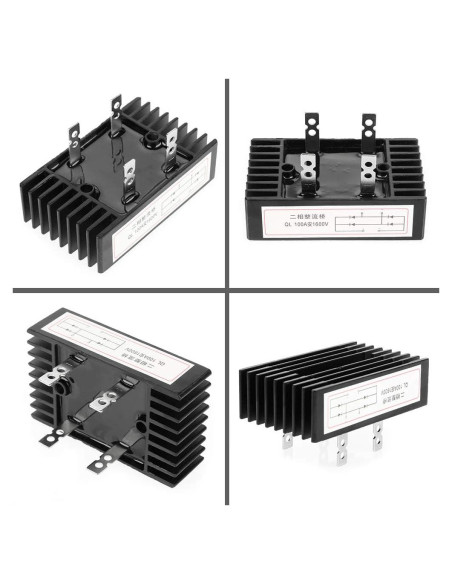 Rectificador de Puente Hilitand 100A 1600V 2 Fases Rectificador de Puente Hilitand 100A 1600V 2 Fases