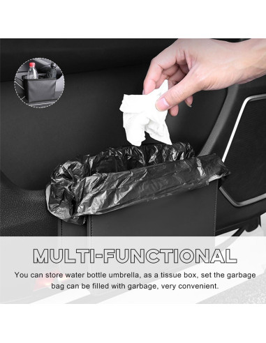 Cubo de Basura Plegable para Auto Yourkar Beige 1.89L