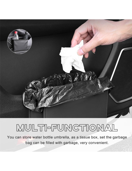 Cubo de Basura Plegable para Auto Yourkar Beige 1.89L Cubo de Basura Plegable para Auto Yourkar Beige 1.89L