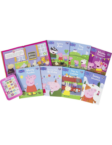 Peppa Pig Me Reader Electronic Reader and 8-Sound Book Library - PI Kids Peppa Pig Me Reader Electronic Reader and 8-Sound Book Library - PI Kids