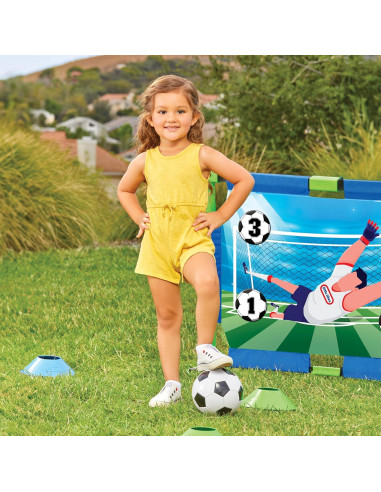 Entrenador de Fútbol TotSports Little Tikes con 9 Accesorios