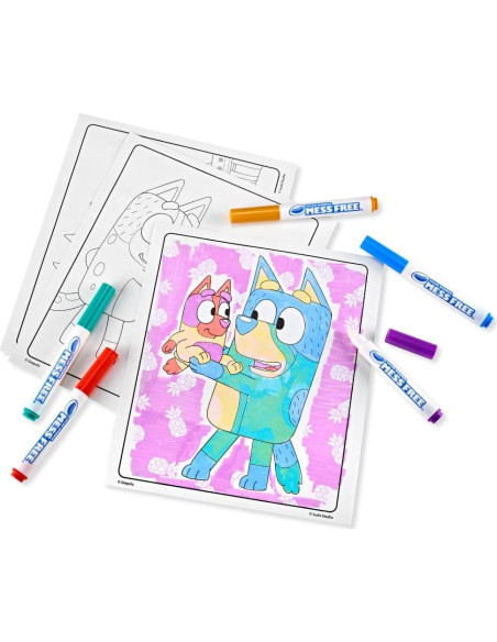 Conjunto Color Wonder Crayola Bluey 18 Páginas y 5 Marcadores Conjunto Color Wonder Crayola Bluey 18 Páginas y 5 Marcadores