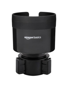 Expansor Soporte Tazas Coche Amazon Basics Negro Ajustable