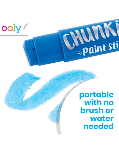 Paletas de Pintura Chunkies Ooly 12 Colores Seguros Paletas de Pintura Chunkies Ooly 12 Colores Seguros