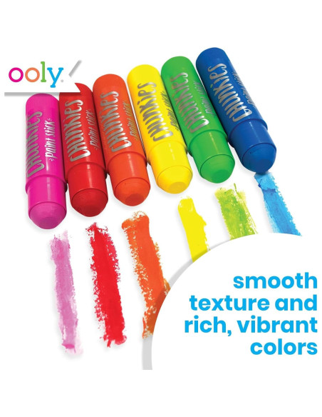 Paletas de Pintura Chunkies Ooly 12 Colores Seguros Paletas de Pintura Chunkies Ooly 12 Colores Seguros