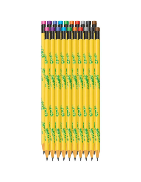 Lápices Crayola N 2 Borrables, 20 Piezas para Aula Lápices Crayola N 2 Borrables, 20 Piezas para Aula