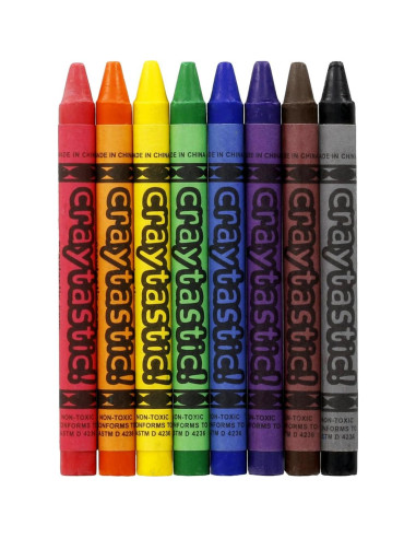 Paquete de Crayones Craytastic! 408 Piezas No Tóxicos 8 Colores