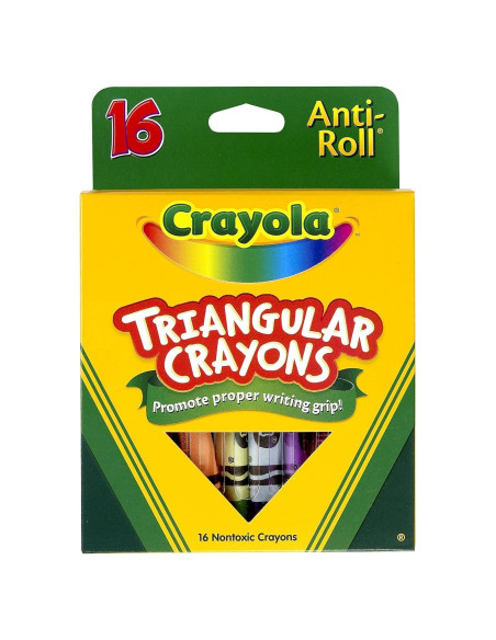 Crayones Antivuelco Crayola Triangulares 27g 15x10cm Crayones Antivuelco Crayola Triangulares 27g 15x10cm