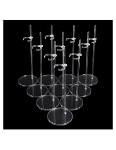 Soportes para Muñecas UCanaan 10 Pcs 25 cm Transparente