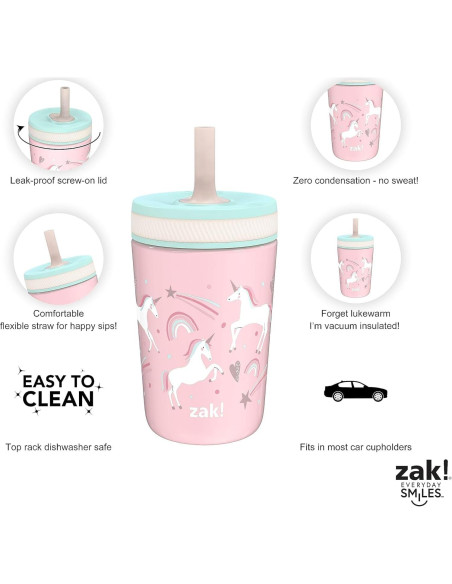 Taza Infantil Zak Designs Unicornio 12oz Acero Inoxidable Taza Infantil Zak Designs Unicornio 12oz Acero Inoxidable