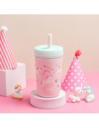 Taza Infantil Zak Designs Unicornio 12oz Acero Inoxidable