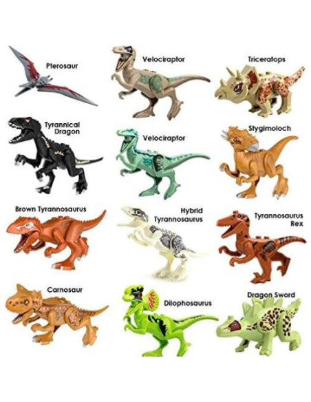Figuras Mini Dinosaurios Toysvill 20 Piezas para Bloques Figuras Mini Dinosaurios Toysvill 20 Piezas para Bloques