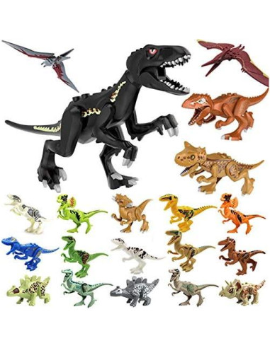 Figuras Mini Dinosaurios Toysvill 20 Piezas para Bloques