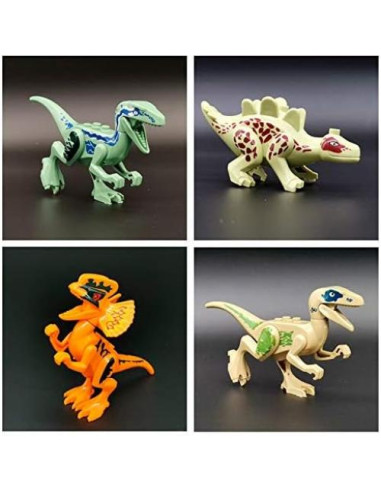 Figuras Mini Dinosaurios Toysvill 20 Piezas para Bloques