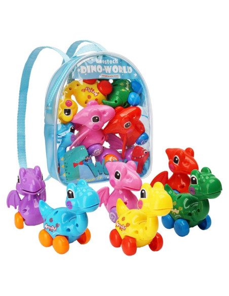 Juguetes de Dinosaurio BEESTECH 6 Piezas con Mochila Juguetes de Dinosaurio BEESTECH 6 Piezas con Mochila