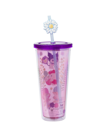 Taza Fría Plástico Silver Buffalo Hello Kitty 710 ml con Tapa Taza Fría Plástico Silver Buffalo Hello Kitty 710 ml con Tapa