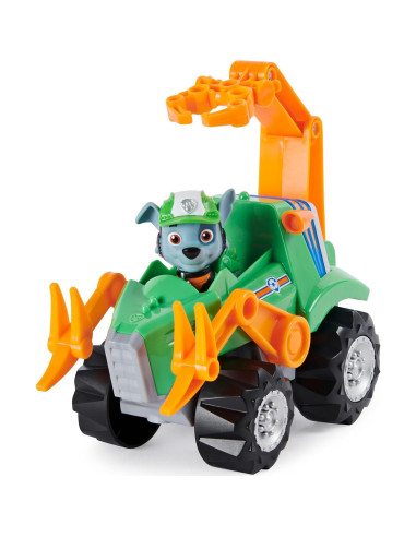 Vehículo Deluxe de Rescate Dino Rocky + Figura Sorpresa